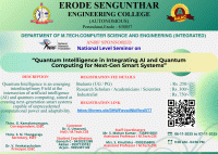 Two-Day National Level Seminar on Quantum Intelligence in Integrating AI and Quantum Computing for Next-Gen Smart Systems 2025